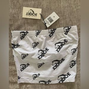 Jordache Tube Top Bandeau Women’s Sizes Medium And Large Available White  BNWT